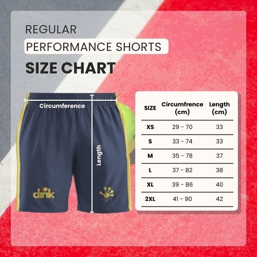 Unisex Performance Shorts - Regular (Navy/Gold) - Image 3
