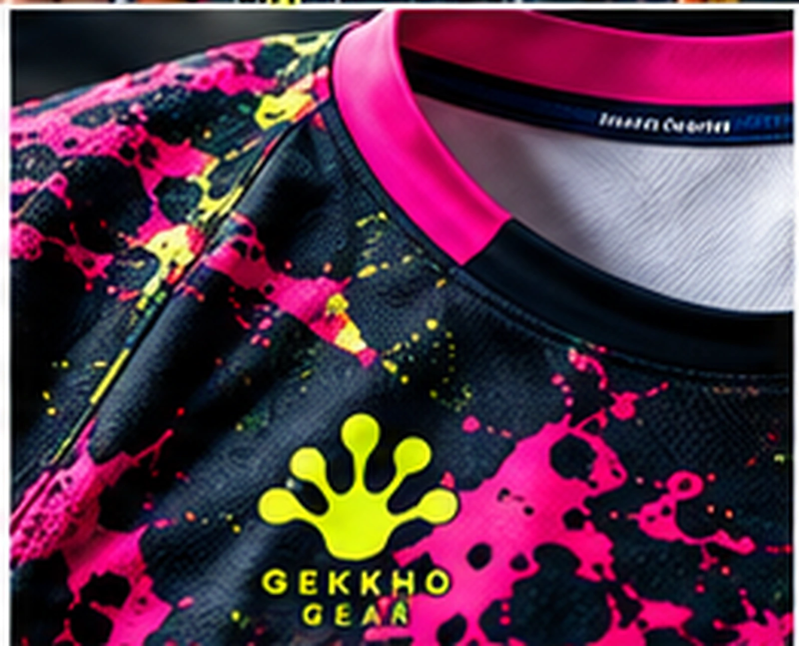 Detail of GEKKHO performance shirt